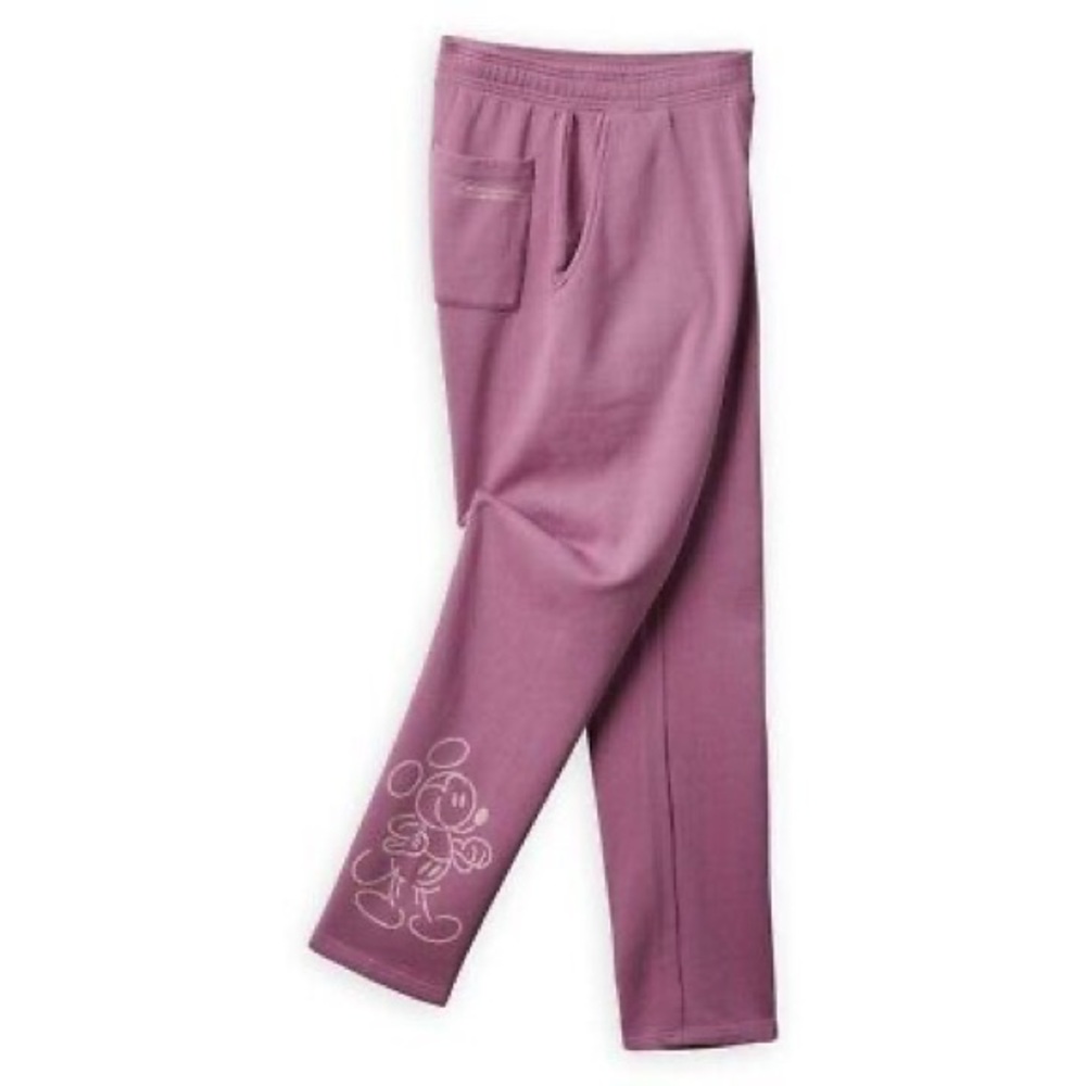 NEW Disney Mickey and Friends Genuine Mousewear Plum Womens Sweatpants 1X